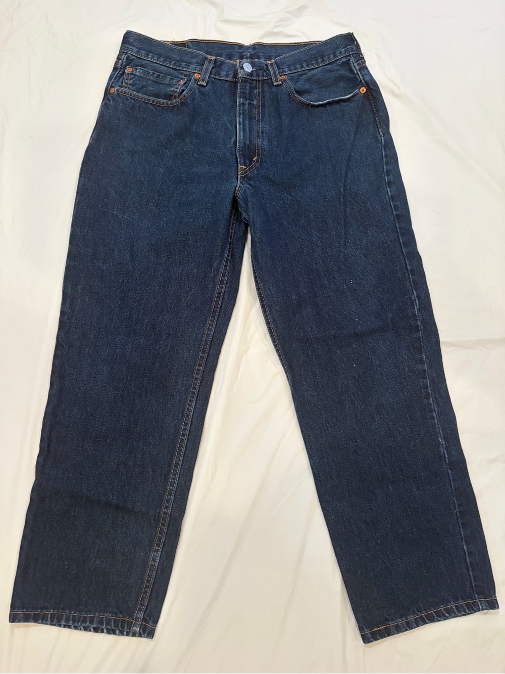 Levi's 550 Jeans Men's 34x29 Blue Dark Wash Relaxed Fit 100% Cotton